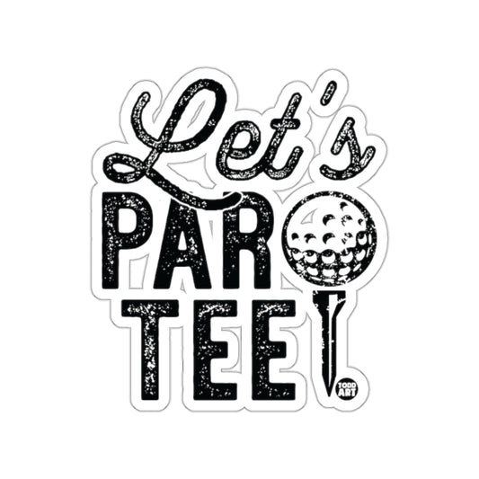 Let's Parotee Golf Design with Todd Art Logo Stickers