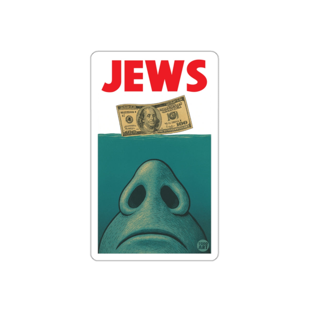Satirical Illustration Featuring Money and Nose