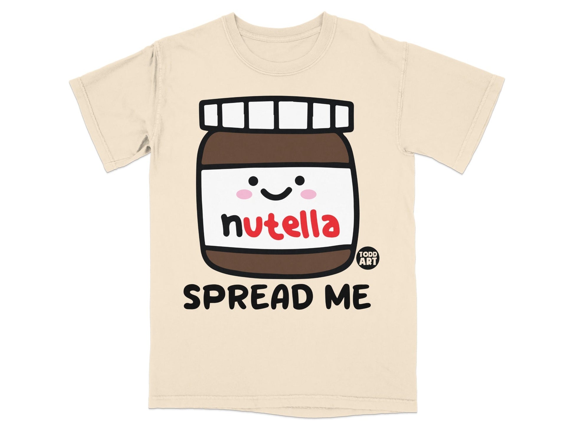 Cute Nutella Jar Spread Me Graphic T-shirt