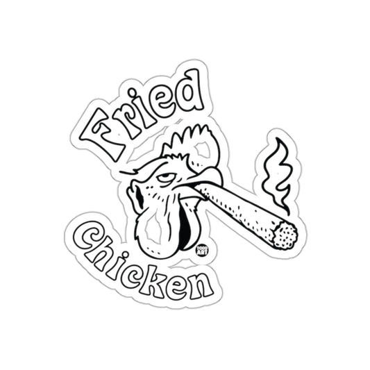 Fried Chicken Smoking Sticker Art Designfunny