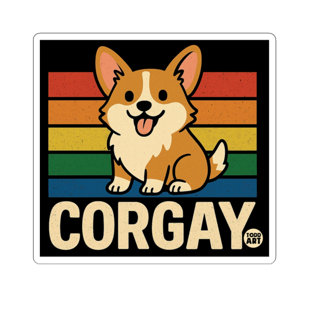 Cute Corgi Rainbow Flag Corgay Dog Pride Funny product type