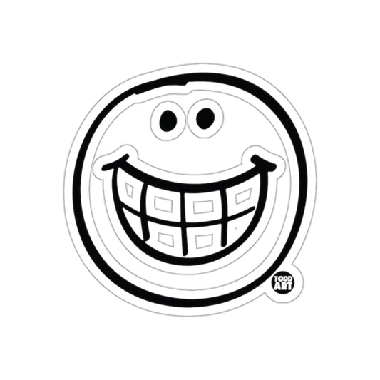 Smiling Face Todd Art Sticker for Your Products