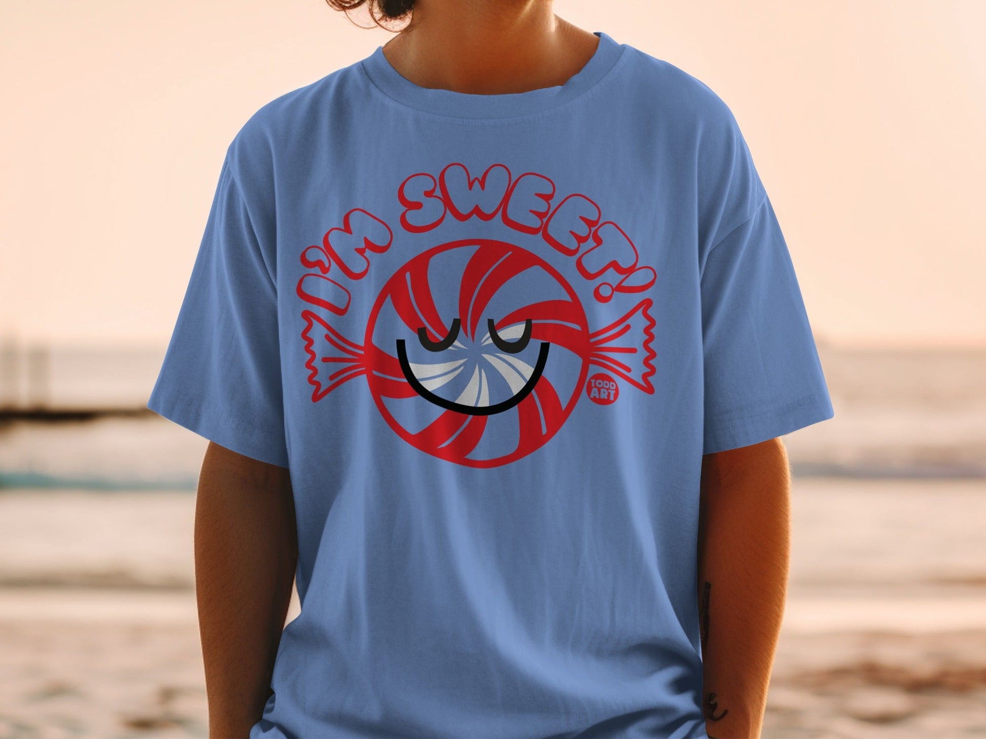 I'm Sweet Candy Design T-Shirt for Fun Casual Wear