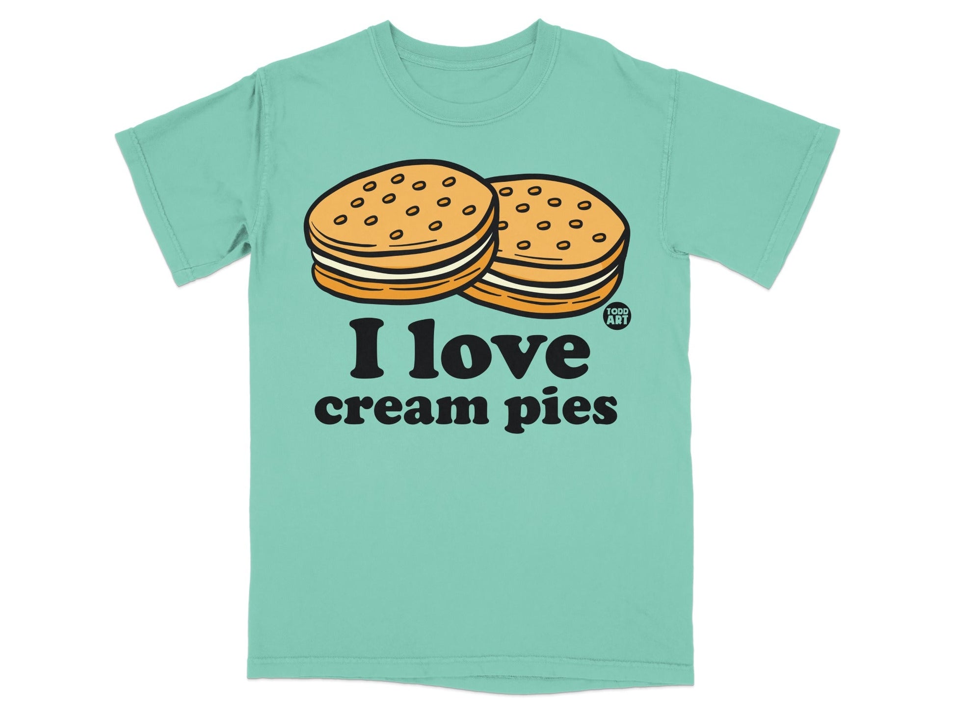 I Love Cream Pies Funny Graphic T-shirt Product