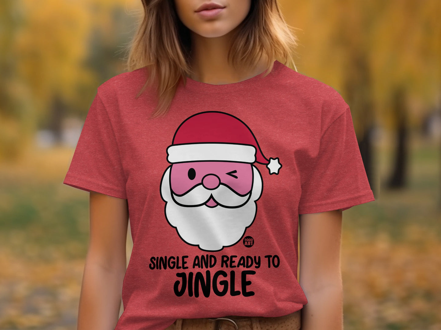 Single and Ready to Jingle Holiday Graphic Tee product