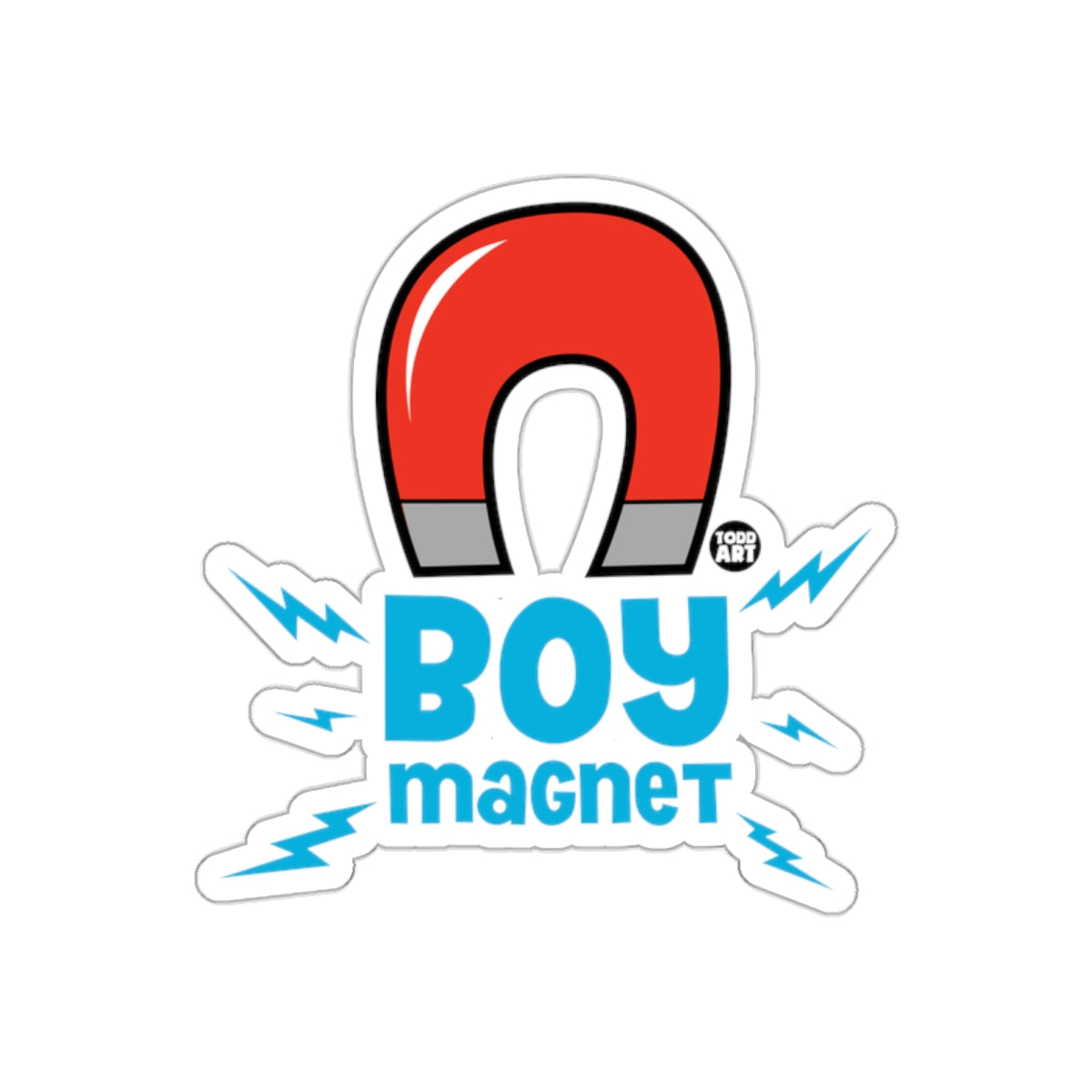 Boy Magnet Todd Art Sticker Fun Design Illustration