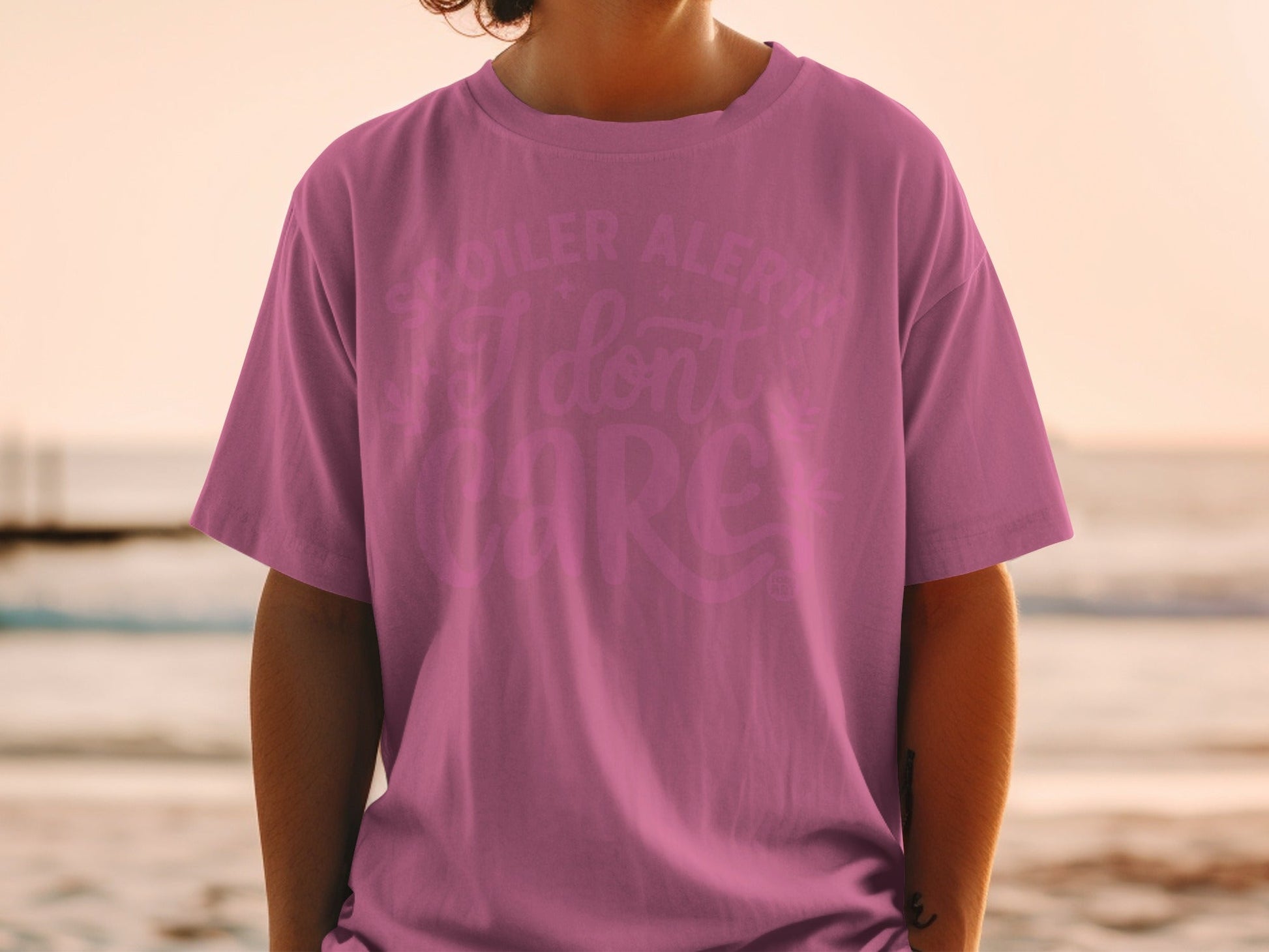 Spoiler Alert I Don't Care Graphic Tee Shirt