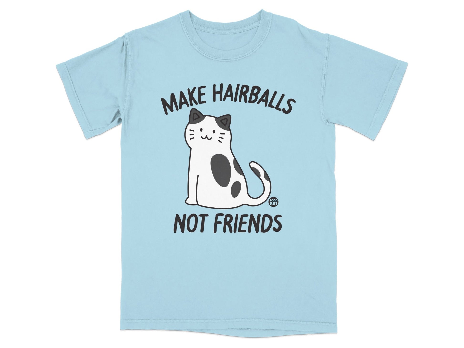 Make Hairballs Not Friends Cat Graphic T-Shirt