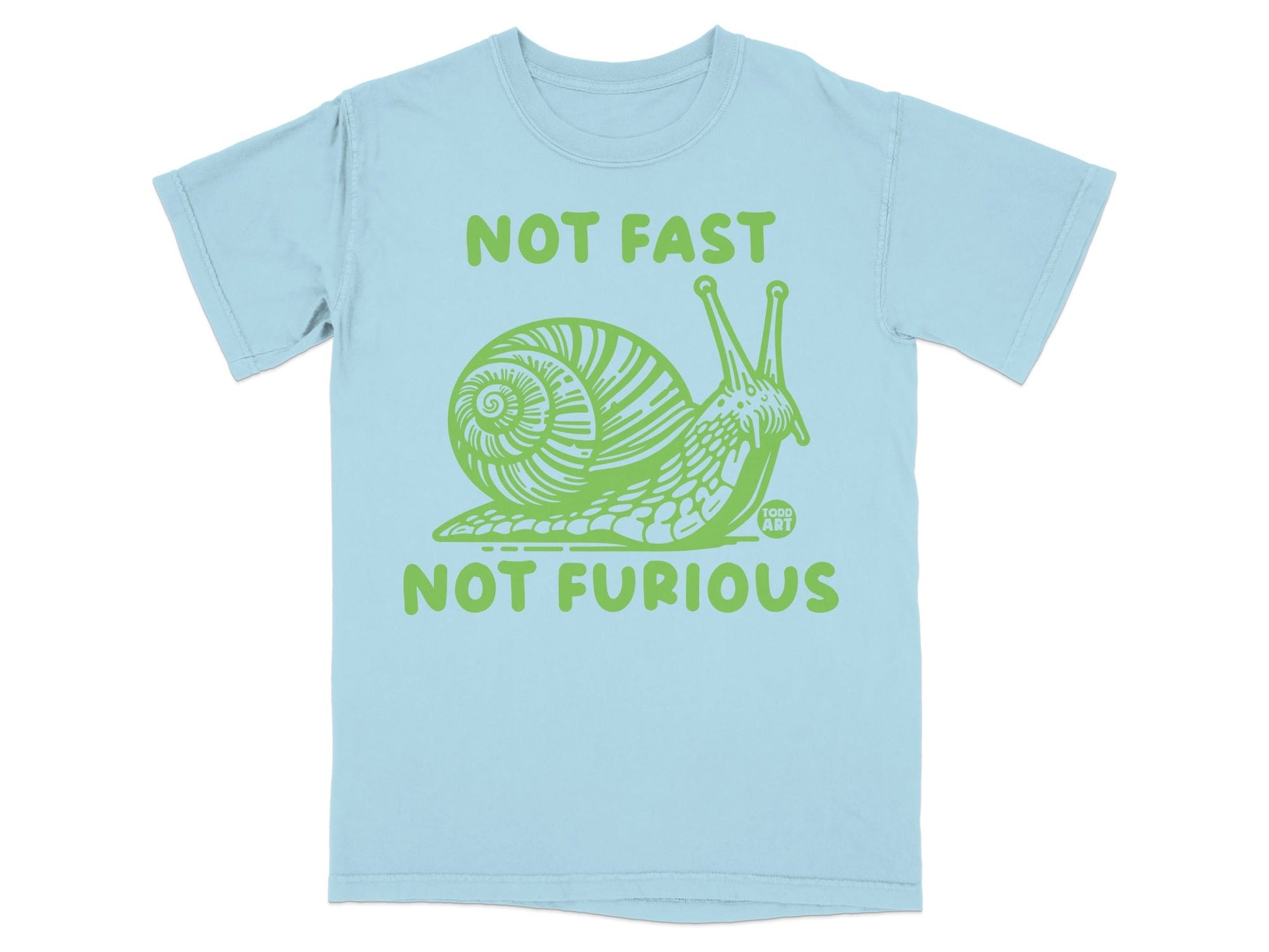 Not Fast Not Furious Snail Graphic T-Shirt