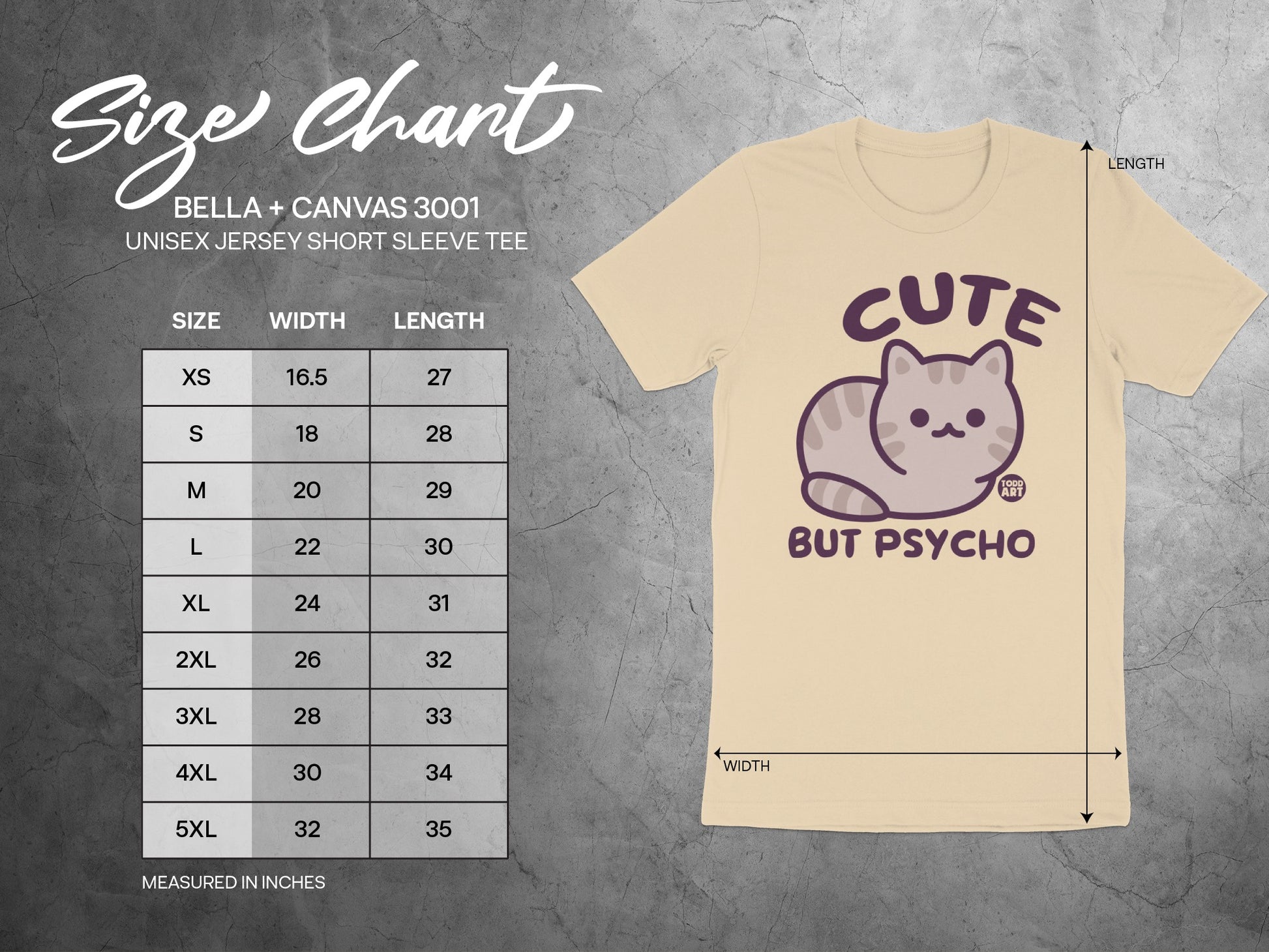Cute But Psycho Cat Graphic Short Sleeve Tee product