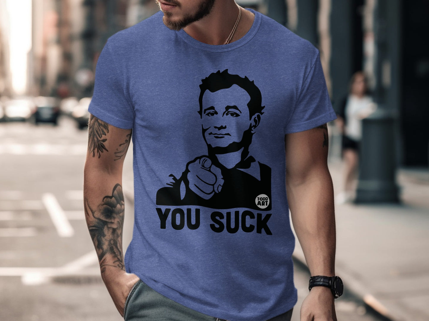 You Suck Funny Pointing Graphic T-Shirt