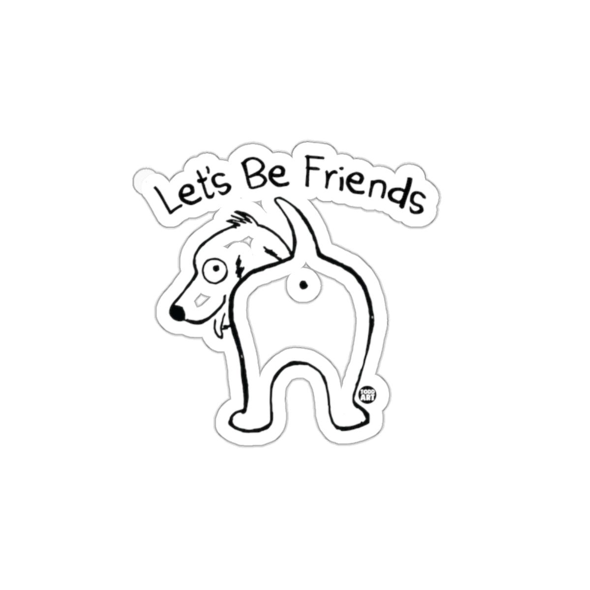 Let's Be Friends Cute Animal Sticker for Fun Surprises