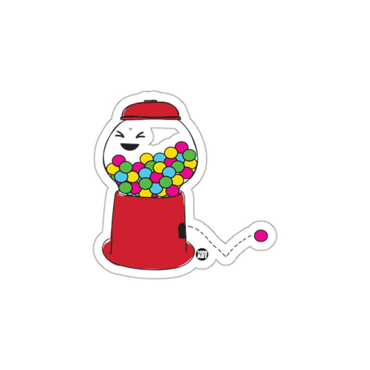 Cute Gumball Machine with Colorful Dots Sticker