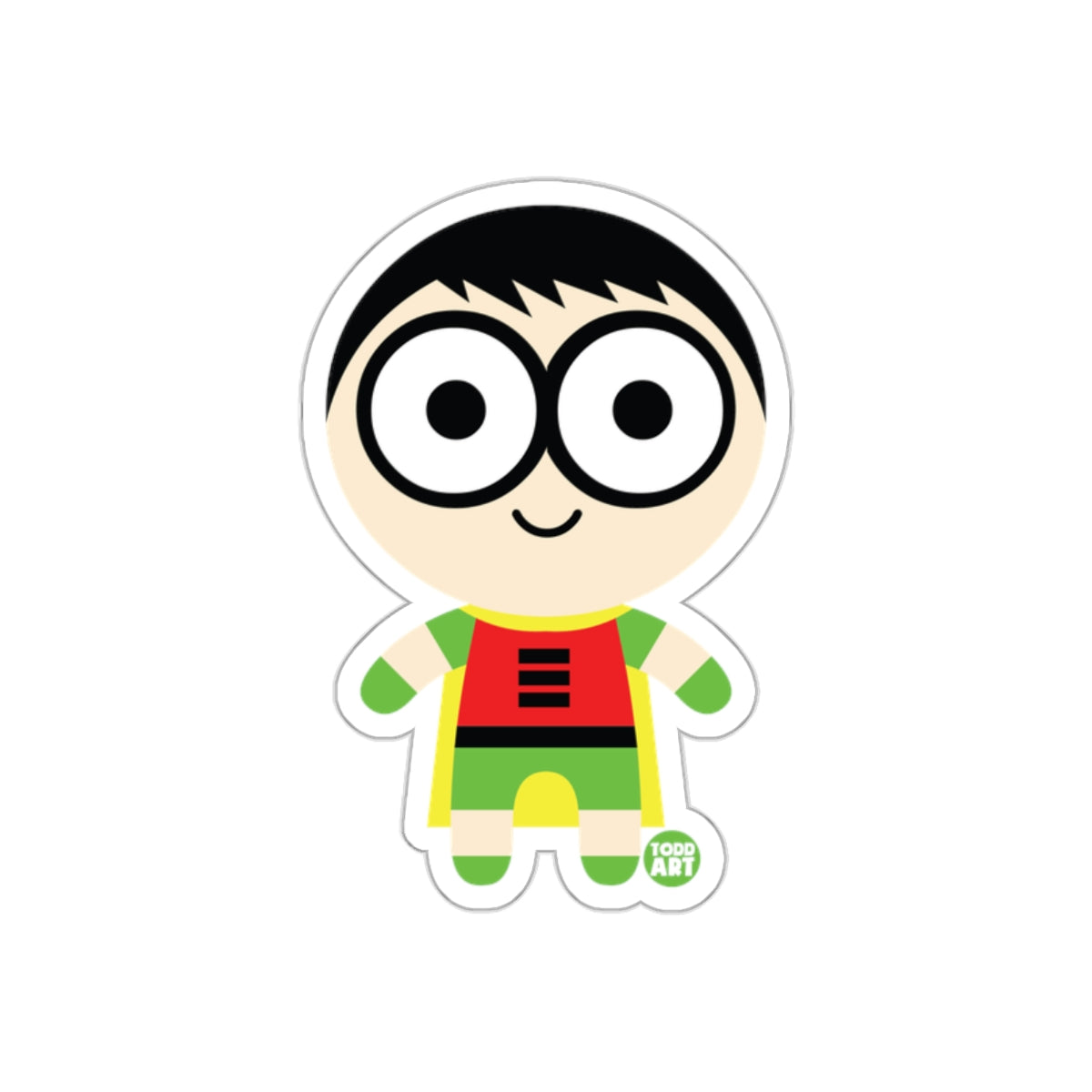 Cute Cartoon Superhero Character Sticker Accessory