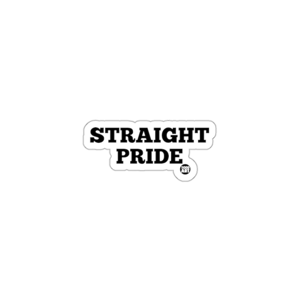 Bold Straight Pride Sticker for Your Personal Style