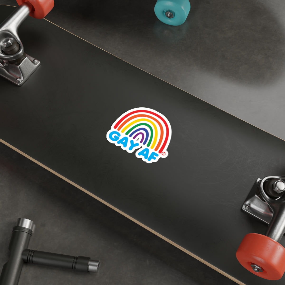 Vibrant Colorful Pride Rainbow GAY AF Expression product type