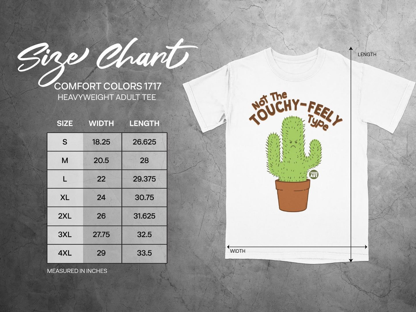 Not The Touchy-Feely Type Cactus Adult Tee
