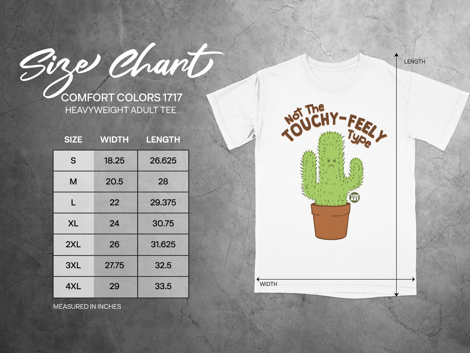 Not The Touchy-Feely Type Cactus Adult Tee