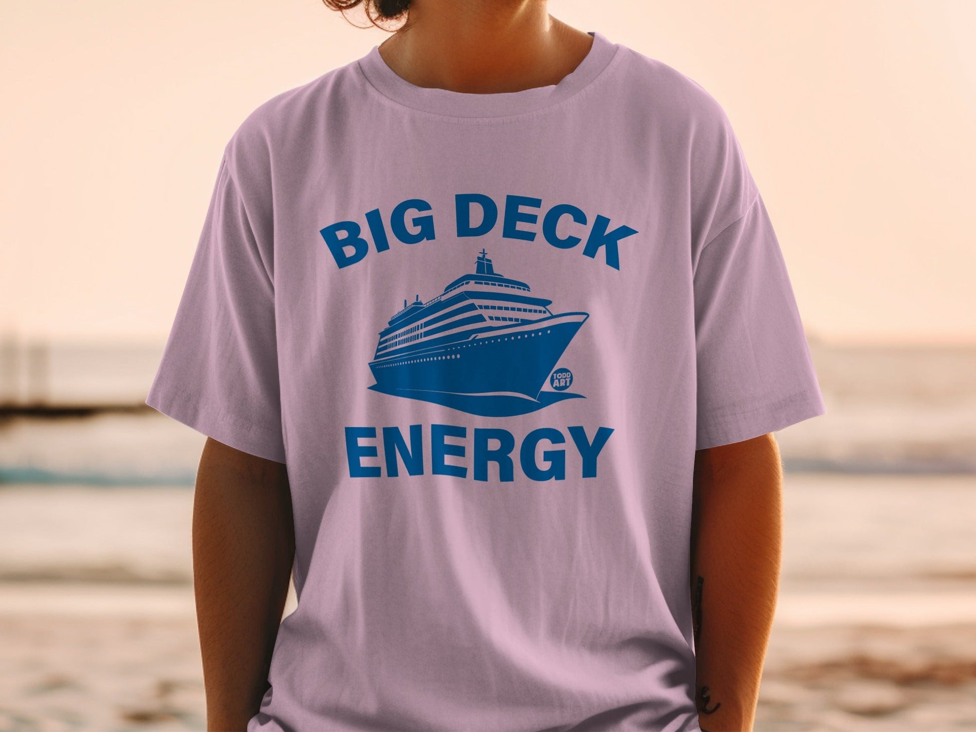 Big Deck Energy Cruise Ship Design Shirt