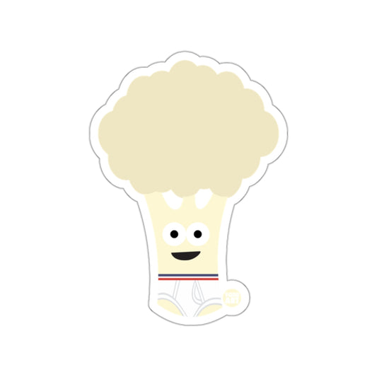 Cute Cartoon Cauliflower Character Sticker Sheet