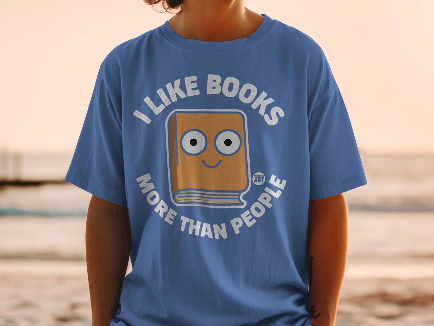 I Like Books More Than People Graphic T-shirt
