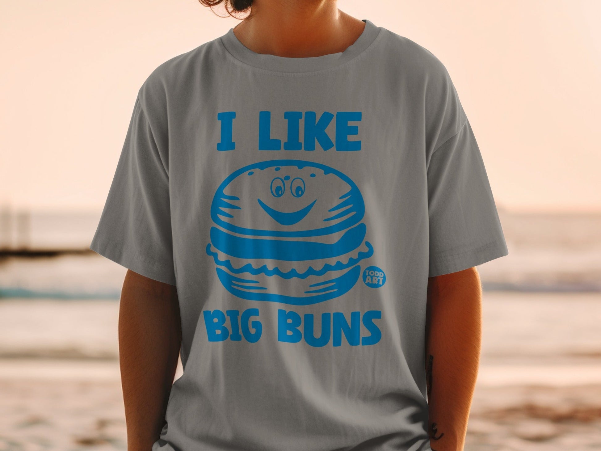 I Like Big Buns Todd Art Graphic Tee Shirt