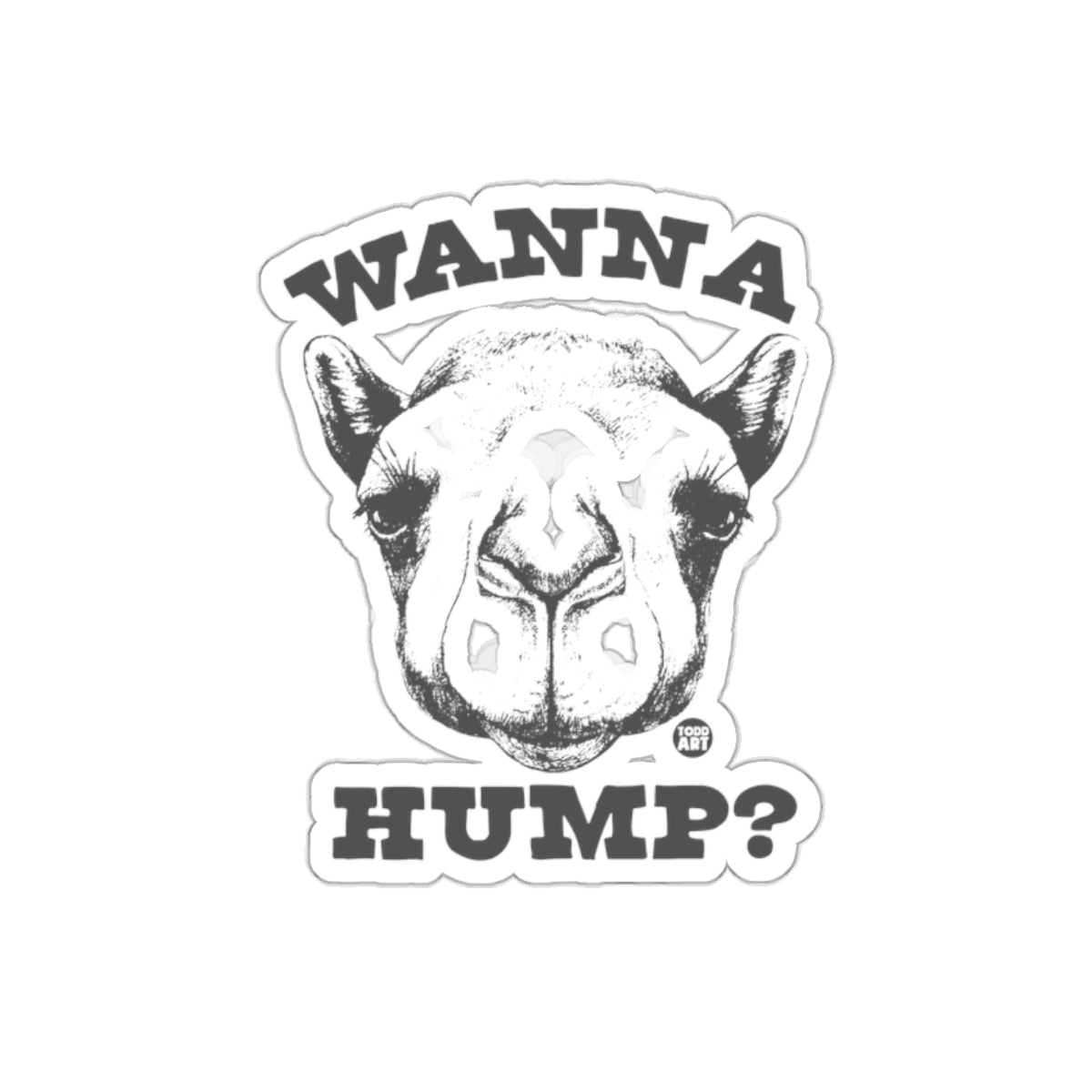 Wanna Hump Funny Camel Sticker product