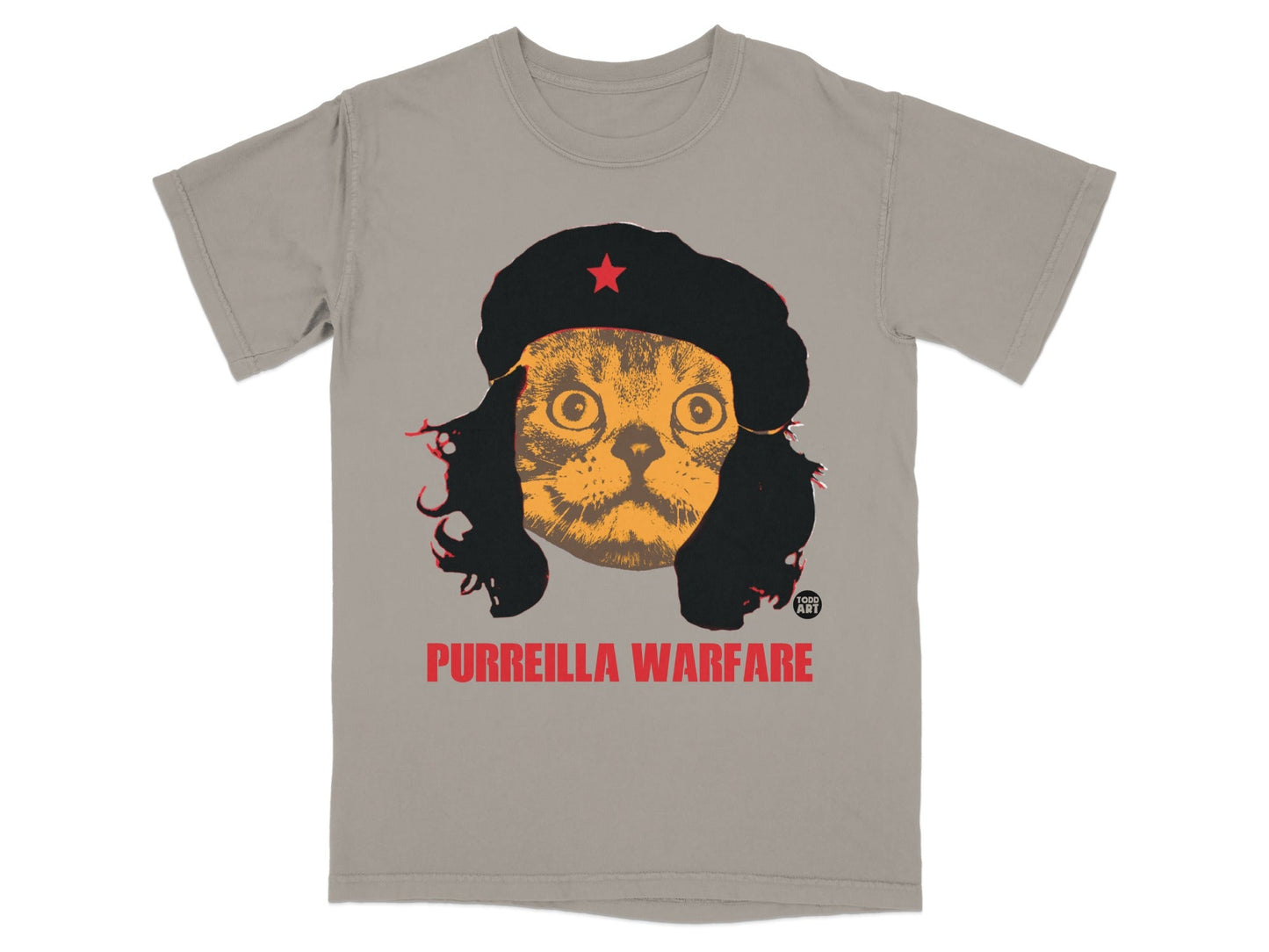 Funny Purriella Warfare Cat Graphic T-Shirt