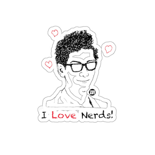 I Love Nerds Graphic Design Illustration Art Stickers