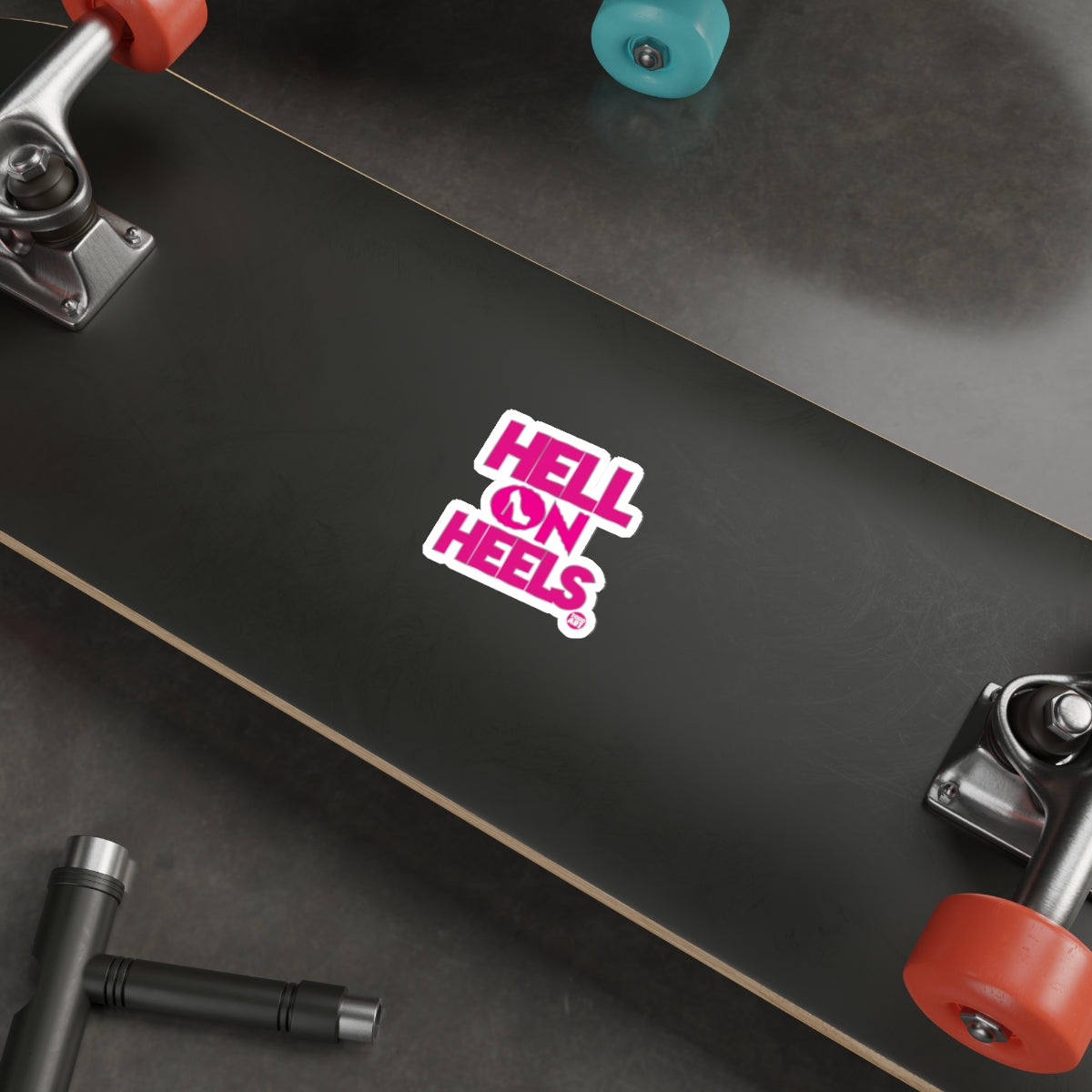 Hell On Heels Sticker for Skateboard Product