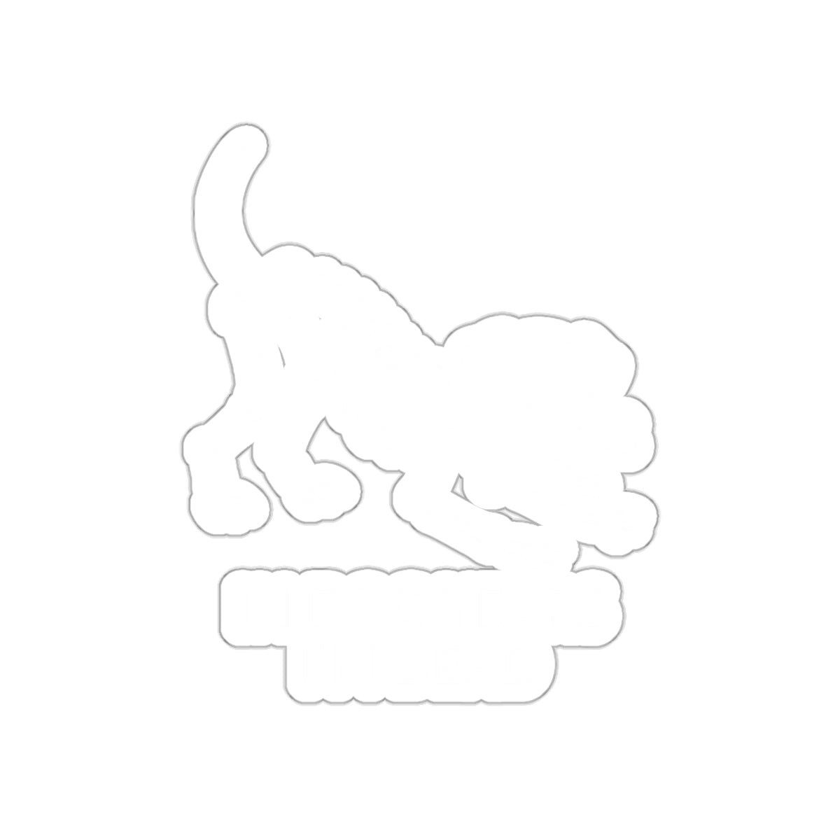 In Dog Years I'm Dead Skeleton Dog Art Design Stickers