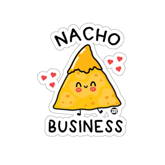 Cute Nacho Business Design with Hearts Sticker