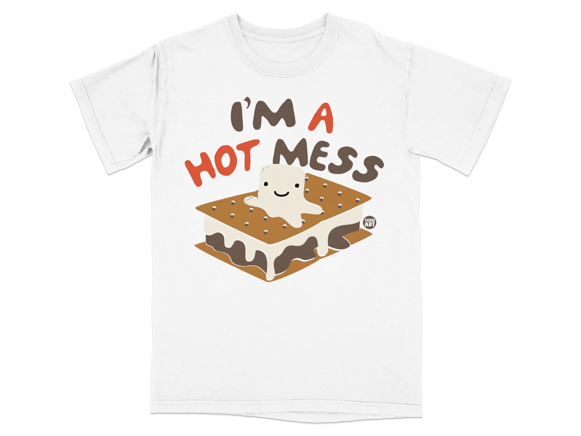 I'm A Hot Mess Funny Graphic S'mores T-Shirt