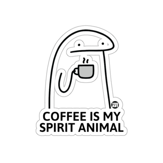 Coffee is My Spirit Animal Sticker