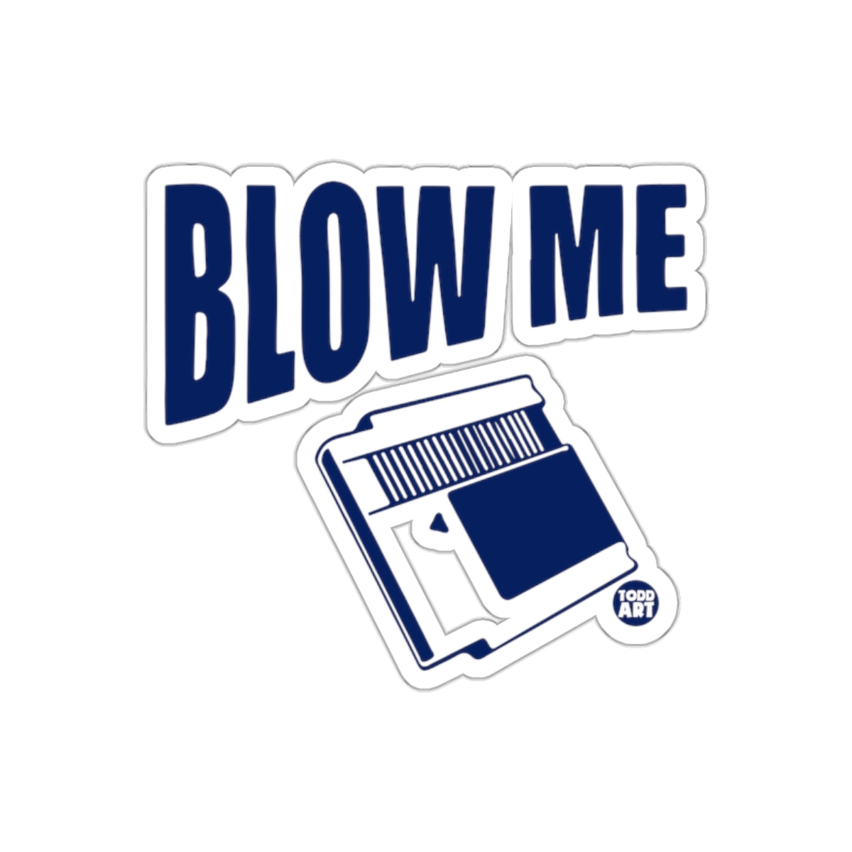 Blow Me Retro Gaming Design Sticker Product