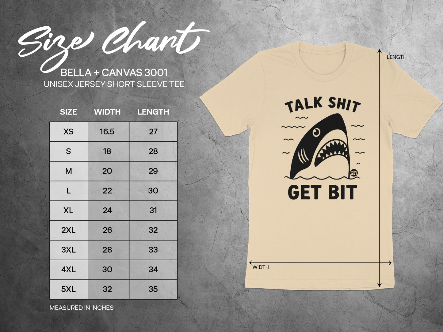 Talk Shit Get Bit Shark Graphic Tee