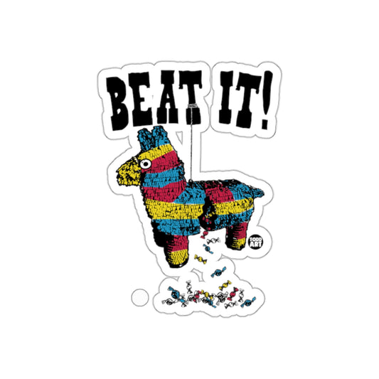 Beat It Pinata Theme Candy Party Fun Sticker