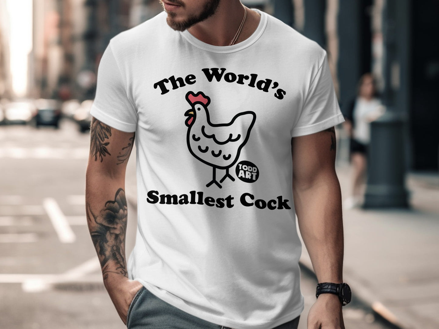 The World's Smallest Cock Funny Chicken T-Shirt