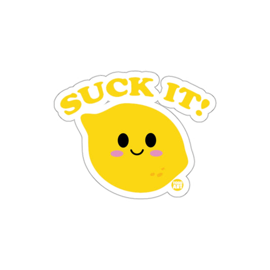 Cute Lemon Design with Suck It Text Sticker