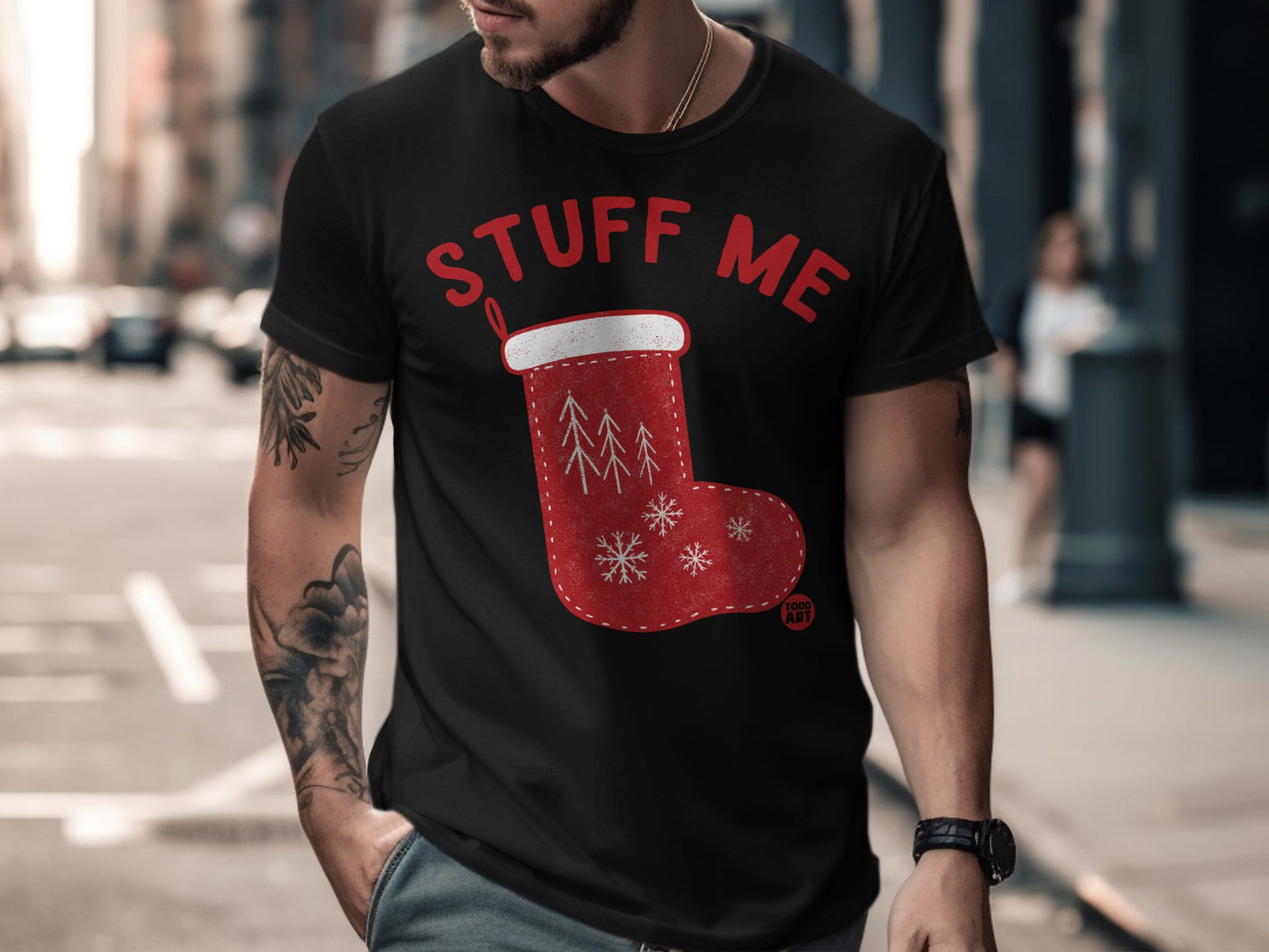 Christmas Stocking Stuff Me Graphic Tee product