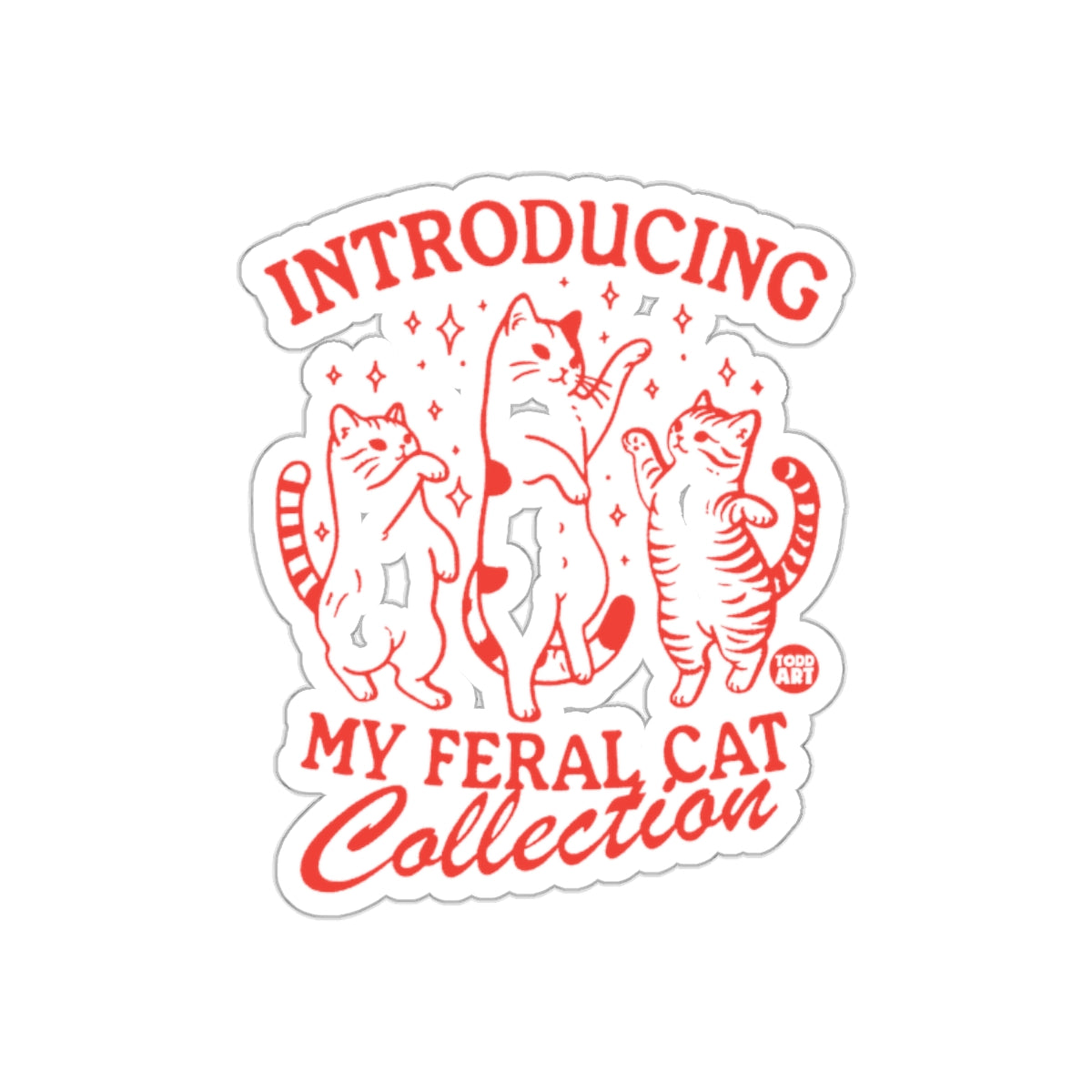 Introducing My Feral Cat Collection Sticker