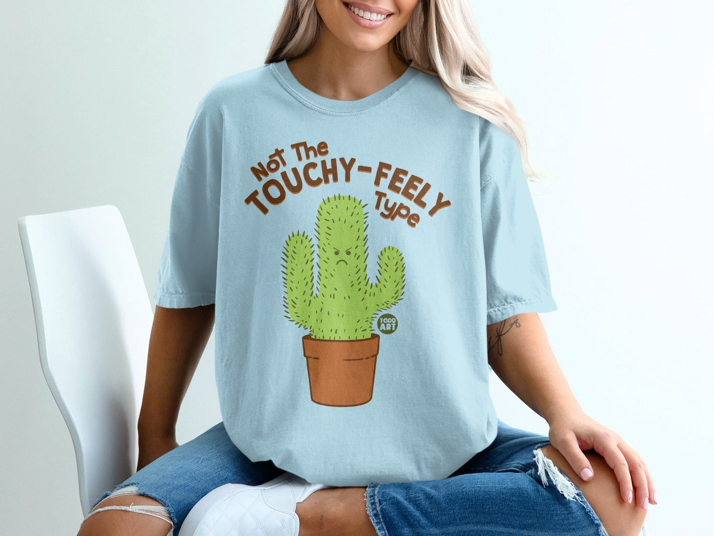Not The Touchy-Feely Type Cactus T-Shirt