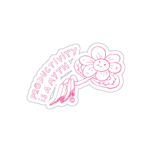 Productivity Is A Myth Pink Art Todd Art Stickers