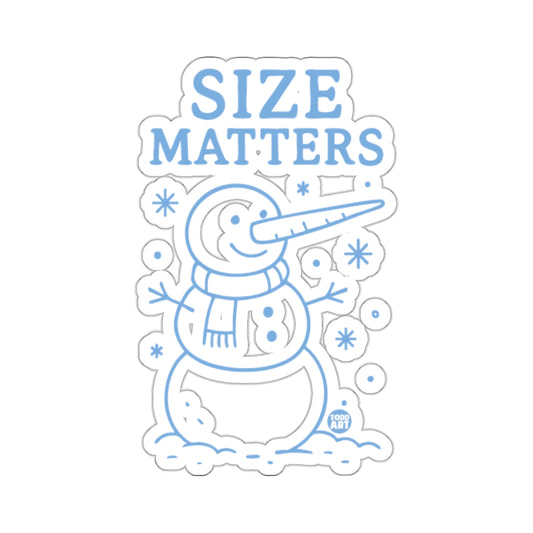 SIZE MATTERS Snowman Winter Fun White Background product type