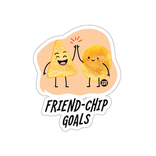 Friend-Chip Goals High-Five Sticker for Food Lovers
