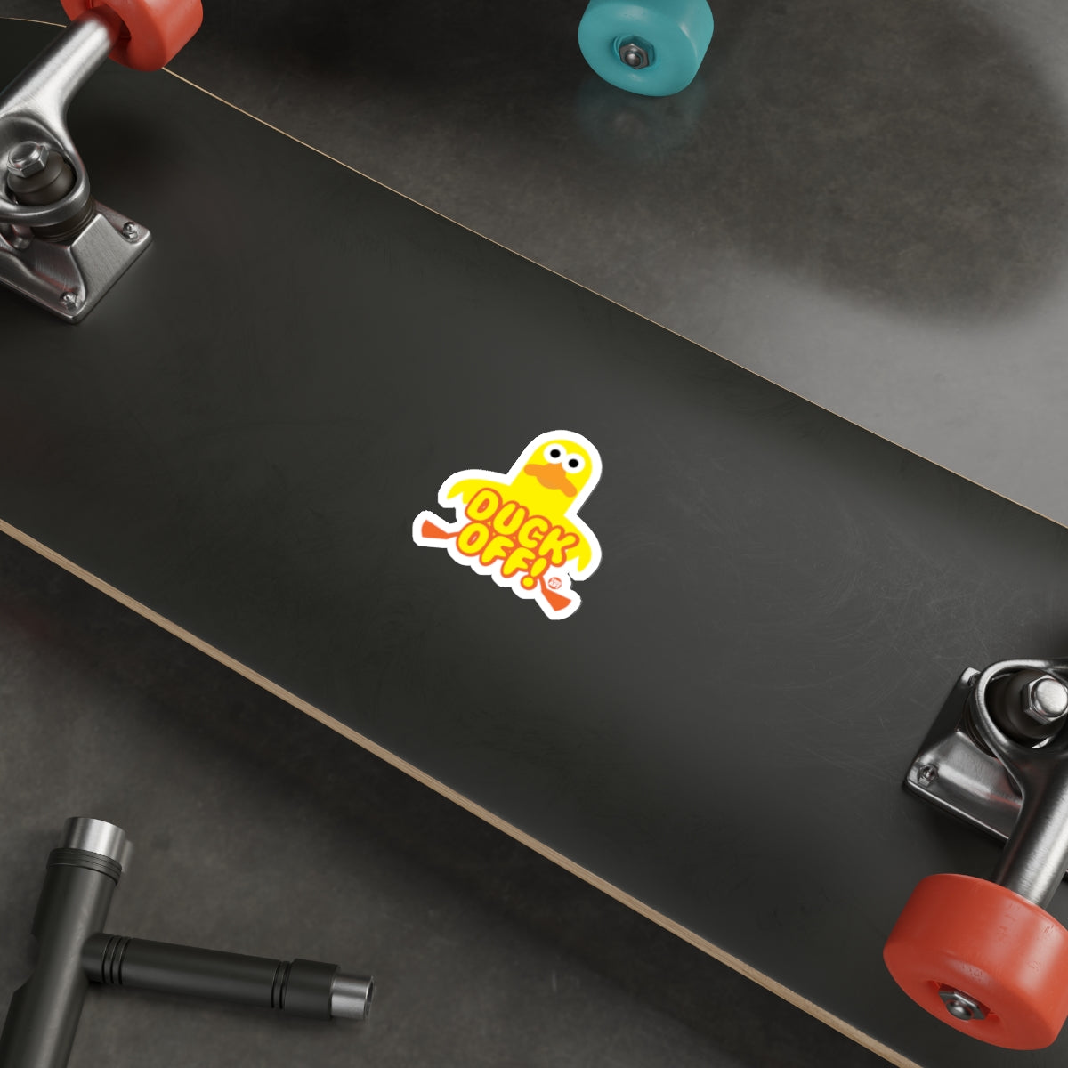 Funny Duck Off Skateboard Sticker Accessory