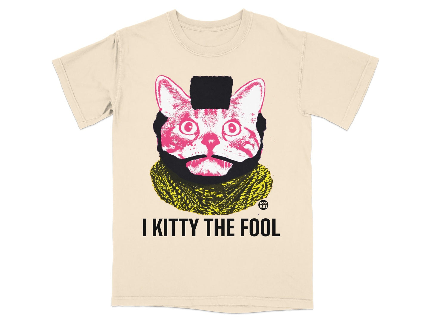 I KITTY THE FOOL Graphic Cat Shirt Fashion Tee