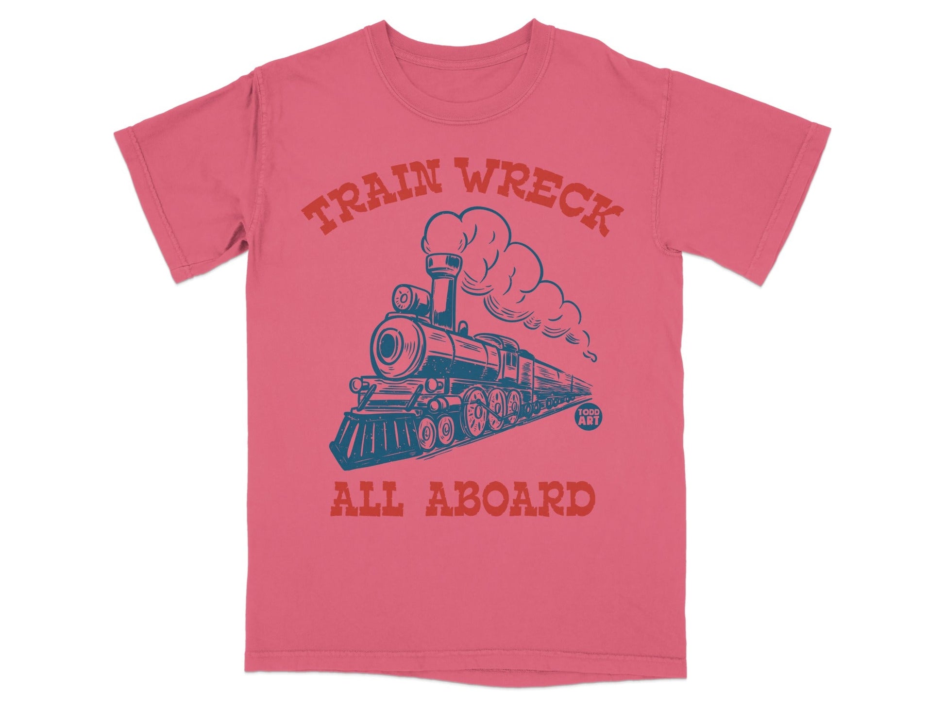 Train Wreck All Aboard Graphic T-Shirt Product