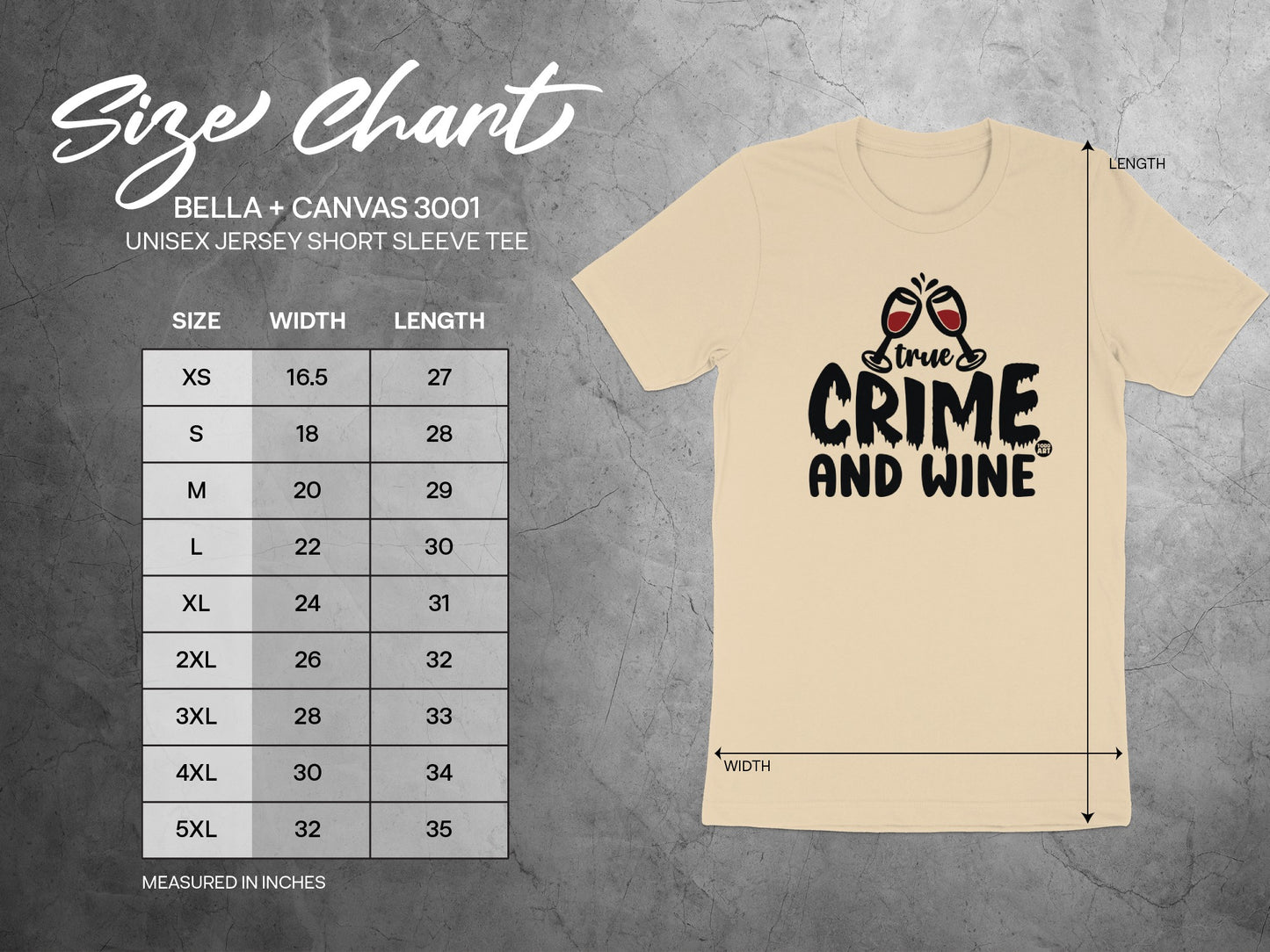 True Crime and Wine Unisex Jersey Short Sleeve Tee