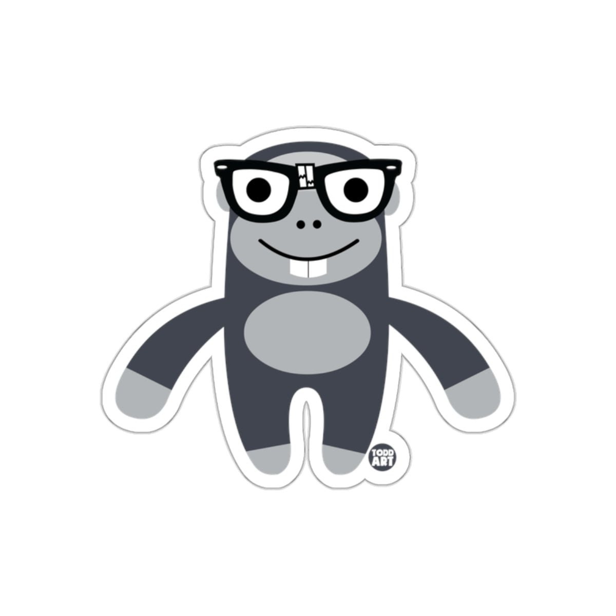 Cute Cartoon Character Todd Art Sticker Decal